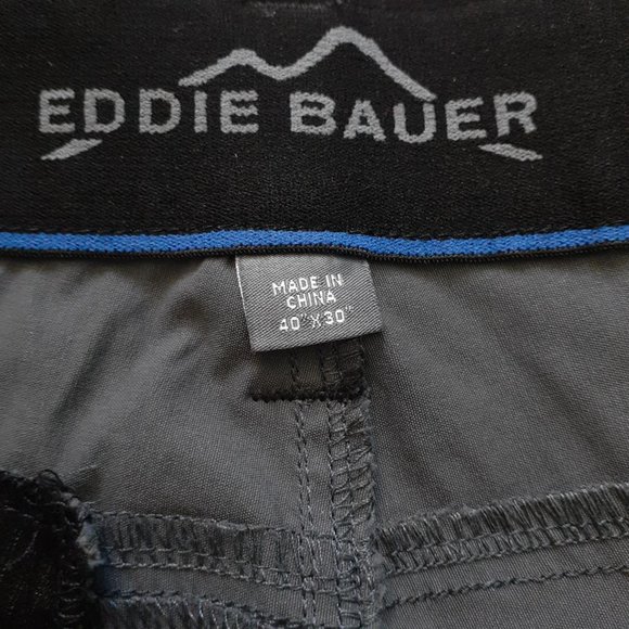 Eddie Bauer Adventure Trek Pant Nylon Charcoal Gray Size 40W x 30L - Picture 3 of 14